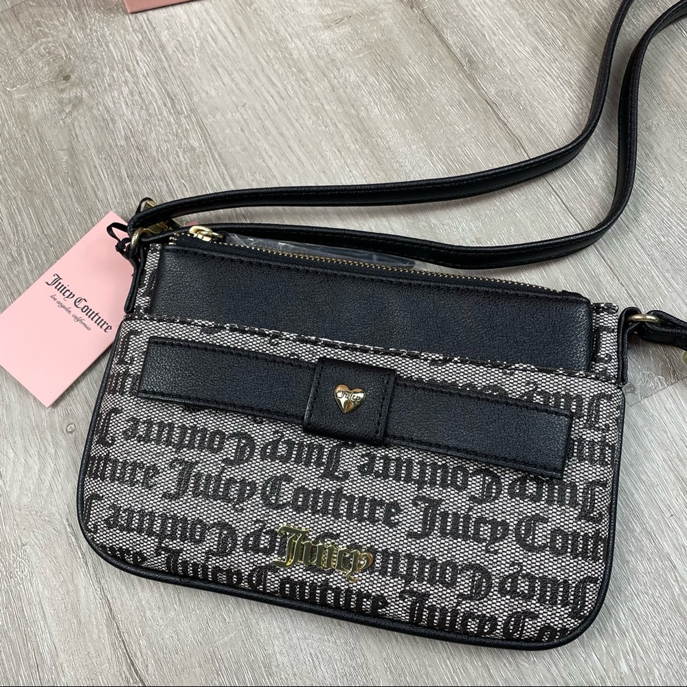 Juicy Couture Gothic Stat Peek A Bow Crossbody
